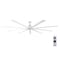 Iliving iLiving 96-Inch, 8 feet HVLS 9 Blades BLDC Big Ceiling Fan, Reversible, 12312 CFM with IR Remote ILG8HVLS96 - alternate 1